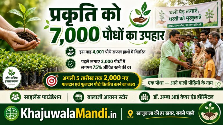 प्रकृति को 7,000 पौधों का उपहार, पौध वितरण अभियान