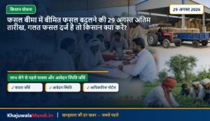फसल बीमा में बीमित फसल बदलने की 29 अगस्त अंतिम तारीख, गलत फसल दर्ज है तो किसान क्या करें?