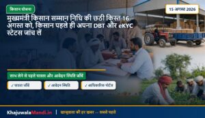 मुख्यमंत्री किसान सम्मान निधि की छठी किस्त 16 अगस्त को, किसान पहले ही अपना DBT और eKYC स्टेटस जांच लें