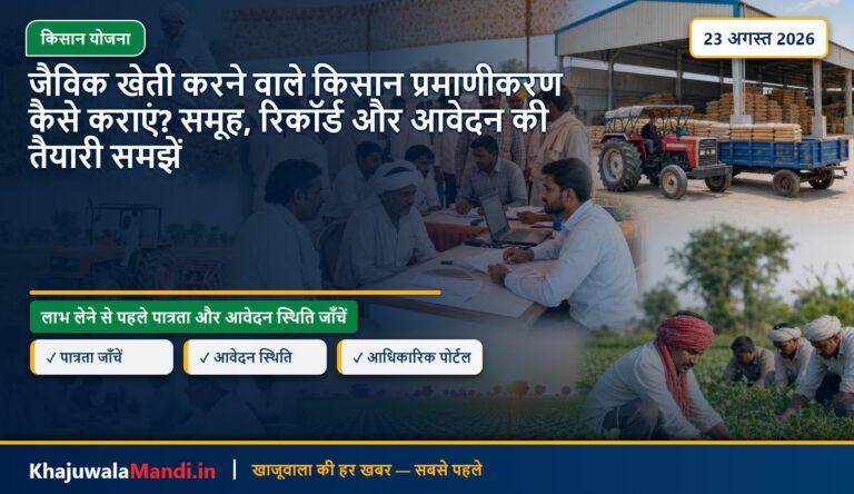 जैविक खेती करने वाले किसान प्रमाणीकरण कैसे कराएं? समूह, रिकॉर्ड और आवेदन की तैयारी समझें