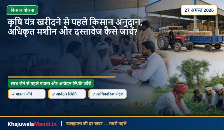 कृषि यंत्र खरीदने से पहले किसान अनुदान, अधिकृत मशीन और दस्तावेज कैसे जांचें?