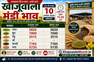 खाजूवाला मंडी भाव 10 अगस्त 2026