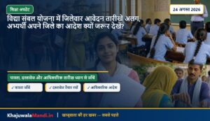 विद्या संबल योजना में जिलेवार आवेदन तारीखें अलग, अभ्यर्थी अपने जिले का आदेश क्यों जरूर देखें?