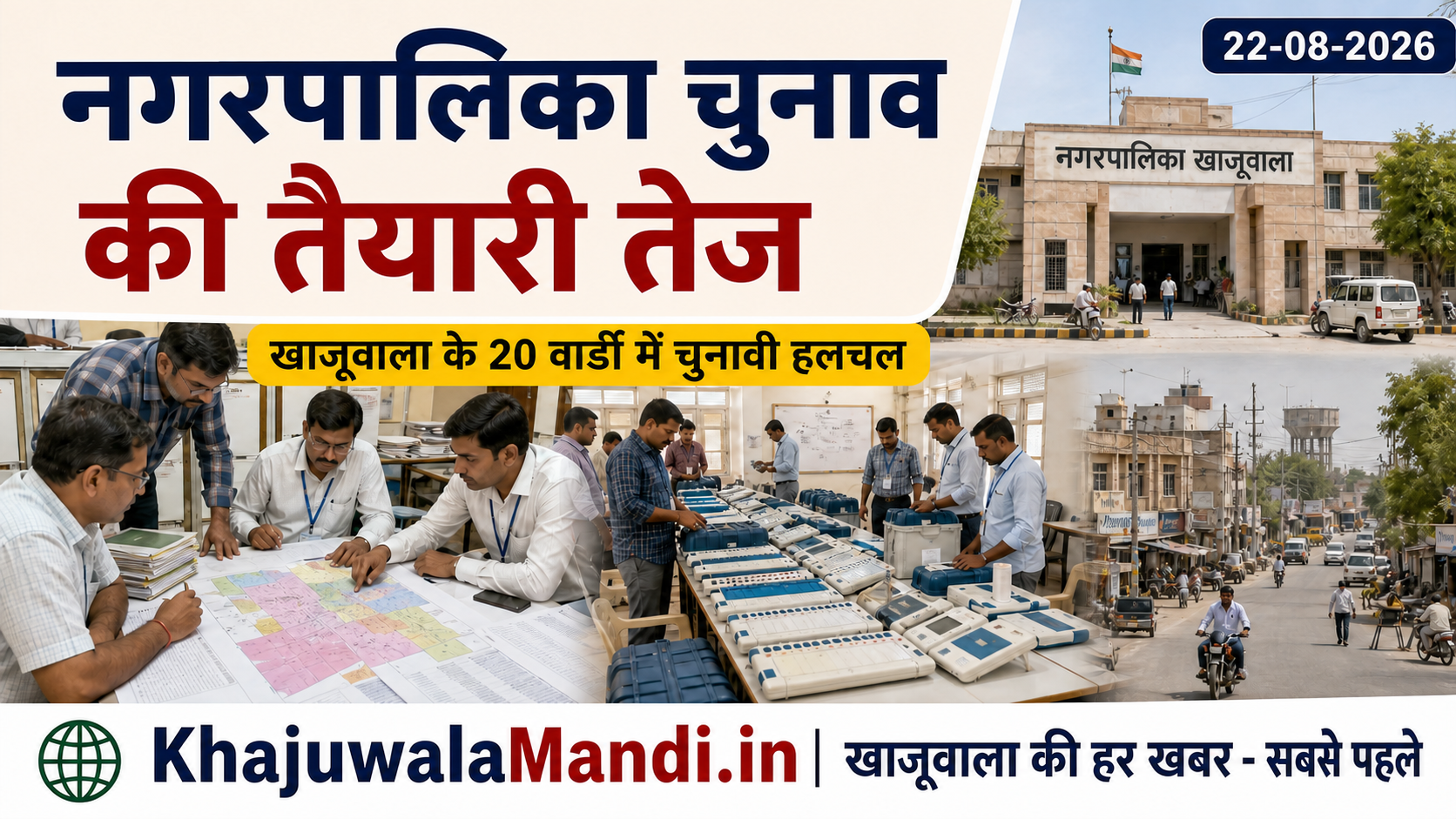 खाजूवाला नगरपालिका चुनाव की तैयारियाँ तेज, वार्ड स्तर पर बढ़ी राजनीतिक गतिविधियाँ